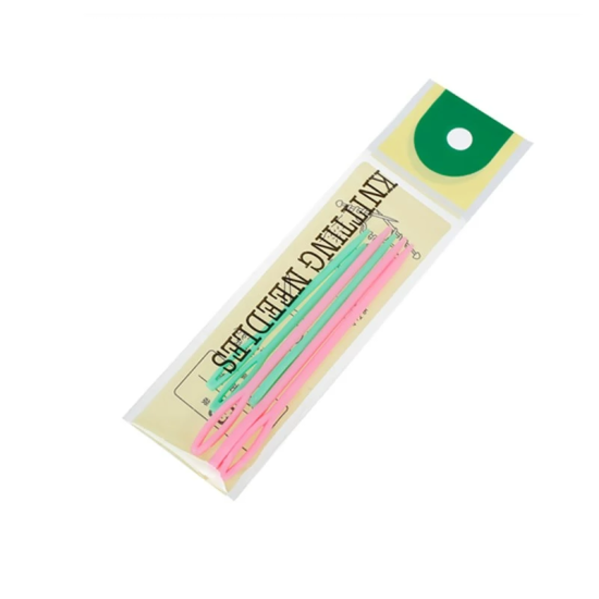 6 Pcs ABS plastic big eye needle factory direct U shaped twist needle Multicolor 6 Pcs ABS plastic big eye needle factory direct U shaped twist needle Multicolor