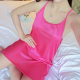 Hot Ice Silk Satin Night Dress Sleeping Dress Pink Hot Ice Silk Satin Night Dress Sleeping Dress Pink