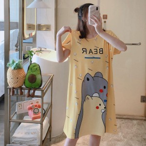 Printed Nightwear For Women Sleepwear Yellow Printed Nightwear For Women Sleepwear Yellow