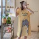 Printed Nightwear For Women Sleepwear Yellow