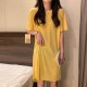 Single Pcs Plan Nightwear For Women Sleepwear Yellow Single Pcs Plan Nightwear For Women Sleepwear Yellow