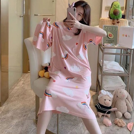 Single Pcs Nightwear For Women Sleepwear Pink Single Pcs Nightwear For Women Sleepwear Pink