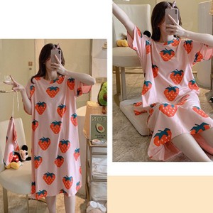 Single Pcs Nightwear For Women Sleepwear Pink