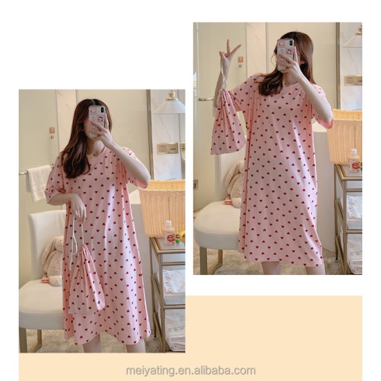 Single Pcs Nightwear For Women Sleepwear Pink Single Pcs Nightwear For Women Sleepwear Pink