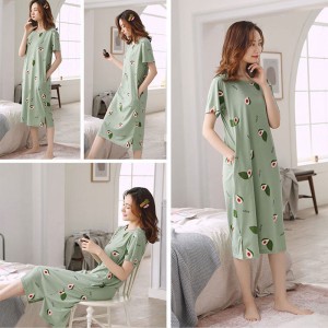 Single Pcs Nightwear For Women Sleepwear Green Single Pcs Nightwear For Women Sleepwear Green