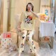 3 Pcs Nightwear Pajama Shorts Sets For Women Sleepwear Yellow 3 Pcs Nightwear Pajama Shorts Sets For Women Sleepwear Yellow