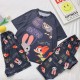 3 Pcs Nightwear Pajama Shorts Sets For Women Sleepwear Black