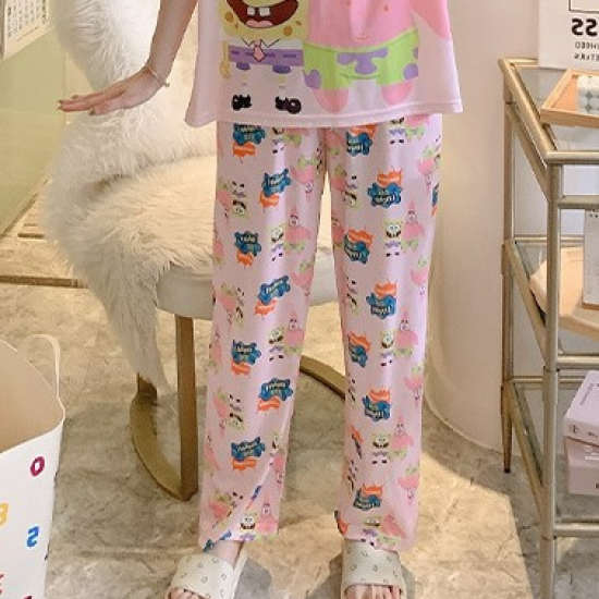 3 Pcs Nightwear Pajama Shorts Sets For Women Sleepwear Pink 3 Pcs Nightwear Pajama Shorts Sets For Women Sleepwear Pink