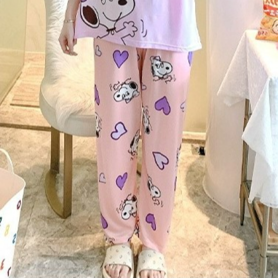 3 Pcs Nightwear Pajama Shorts Sets For Women Sleepwear Purple