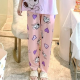3 Pcs Nightwear Pajama Shorts Sets For Women Sleepwear Purple