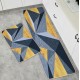 2Pcs Kitchen And Bathroom Non-Slip  Floor Mat Set 40x120 And 40x60 Gray