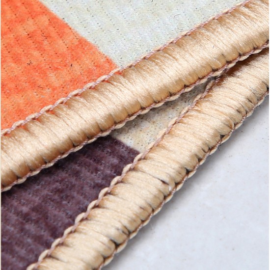 2Pcs Kitchen And Bathroom Non-Slip  Floor Mat set 40x120 And 40x60 Multicolor