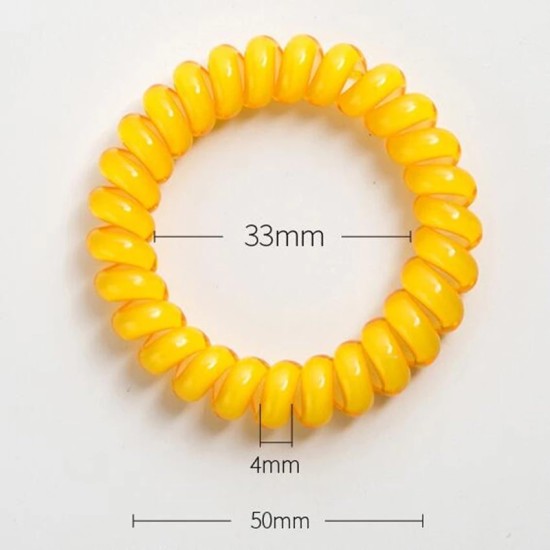 High Quality Telephone Line Bracelet Yellow