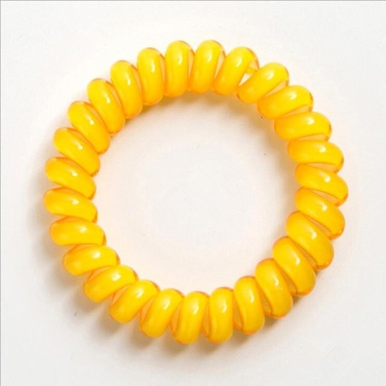 High Quality Telephone Line Bracelet Yellow