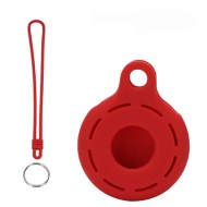 Silicone Case For Airtag Anti Lost Key Chain Red