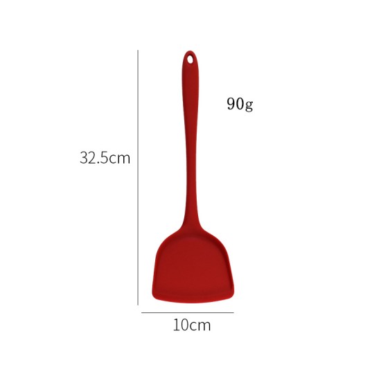 Silicone Non Stick Cooking Utensils Spatula Turner Red