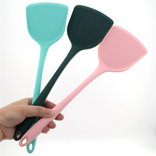 Silicone Non Stick Cooking Utensils Spatula Turner Red