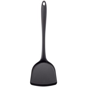 Silicone Non Stick Cooking Utensils Spatula Turner Black