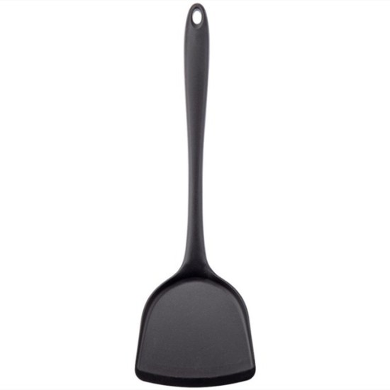 Silicone Non Stick Cooking Utensils Spatula Turner Black