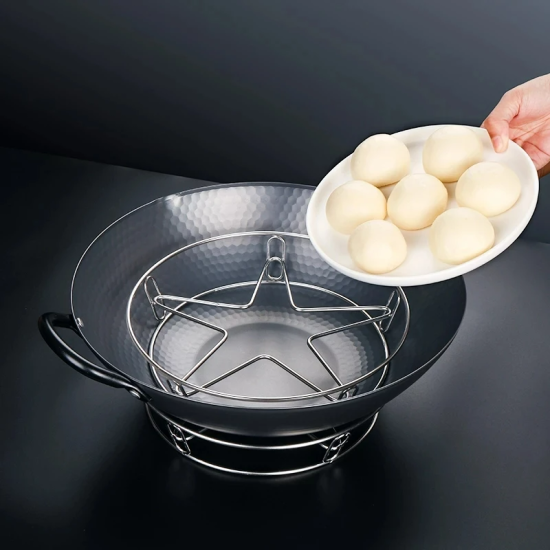 Multifunctional  Stainless Steel Practical Steamer Rack Steaming Stand