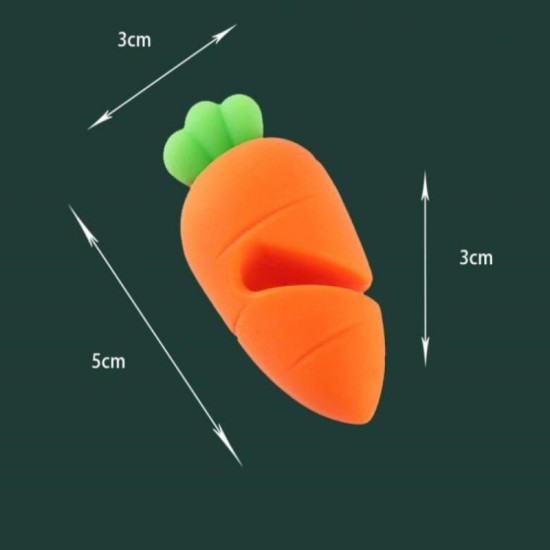Silicone Heat Resistant Splash Proof Pot Lid Holder Carrot Design Silicone Heat Resistant Splash Proof Pot Lid Holder Carrot Design