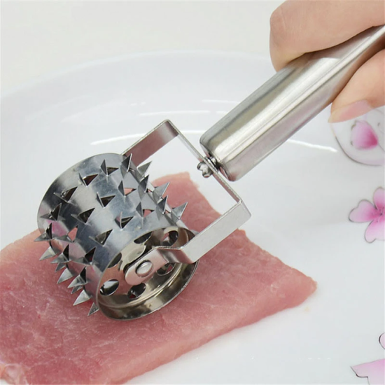 Stainless Steel Meat Tender Steak Handed Rolling Hammer Stainless Steel Meat Tender Steak Handed Rolling Hammer