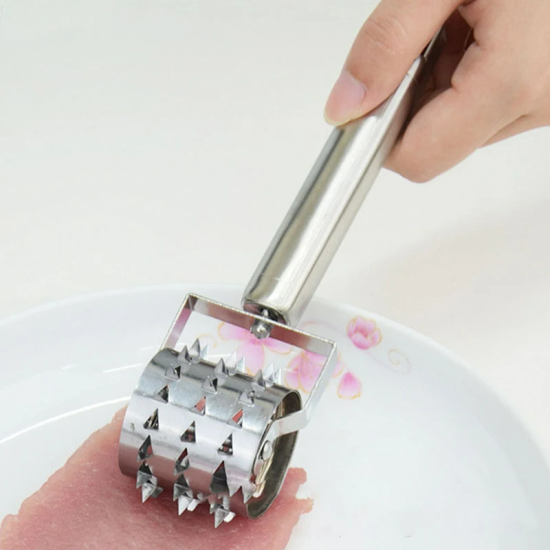 Stainless Steel Meat Tender Steak Handed Rolling Hammer Stainless Steel Meat Tender Steak Handed Rolling Hammer