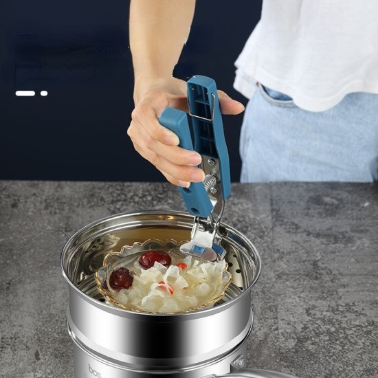 Stainless Steel Plate Gripper Anti Scalding Hot Bowl Retriever Tongs Clip Stainless Steel Plate Gripper Anti Scalding Hot Bowl Retriever Tongs Clip