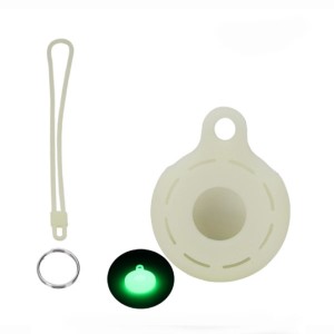 Silicone Case For Airtag Anti Lost Key Chain Light Yellow