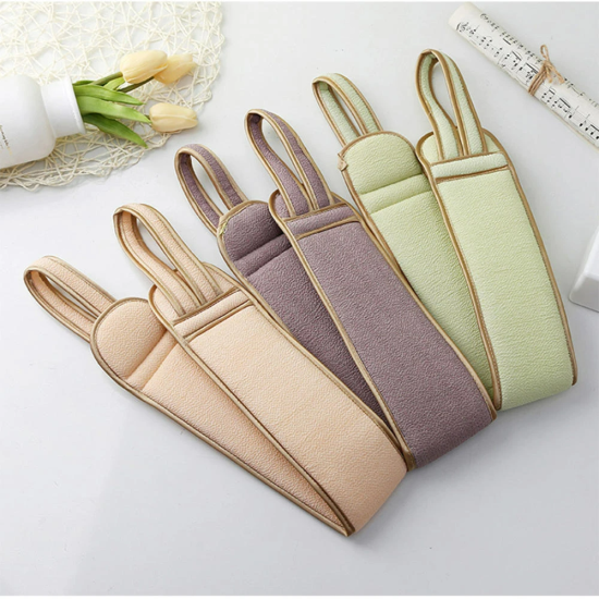3 Pieces Body Cleaning Soft Cloth Back Scrubber Sponge Gloves Set For Shower Peach 3 Pieces Body Cleaning Soft Cloth Back Scrubber Sponge Gloves Set For Shower Peach