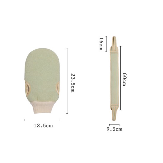 3 Pieces Body Cleaning Soft Cloth Back Scrubber Sponge Gloves Set For Shower Peach 3 Pieces Body Cleaning Soft Cloth Back Scrubber Sponge Gloves Set For Shower Peach