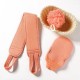 3 Pieces Body Cleaning Soft Cloth Back Scrubber Sponge Gloves Set For Shower Peach 3 Pieces Body Cleaning Soft Cloth Back Scrubber Sponge Gloves Set For Shower Peach