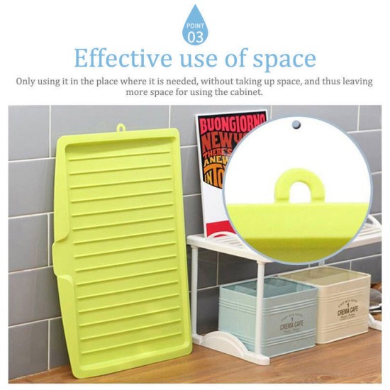 Sink Side Drip Sloping Draining Storage Rack Tray Kitchen Green Sink Side Drip Sloping Draining Storage Rack Tray Kitchen Green