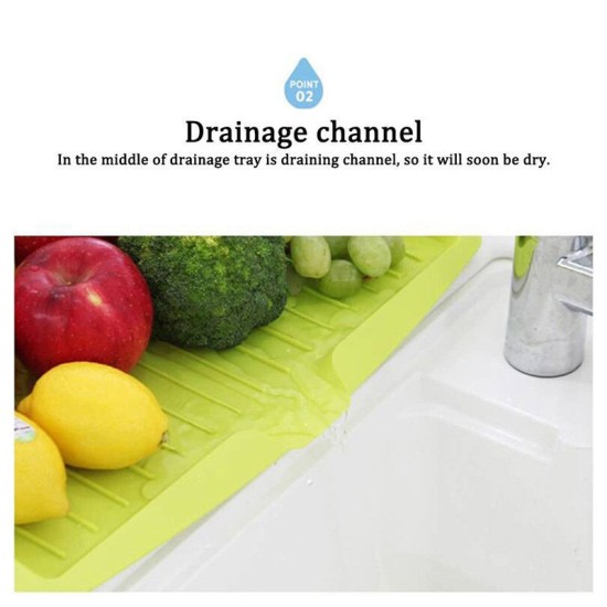 Sink Side Drip Sloping Draining Storage Rack Tray Kitchen Green Sink Side Drip Sloping Draining Storage Rack Tray Kitchen Green