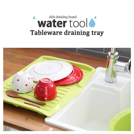 Sink Side Drip Sloping Draining Storage Rack Tray Kitchen Green Sink Side Drip Sloping Draining Storage Rack Tray Kitchen Green