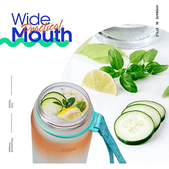 1L-32oz with Motivational Time Marker Straw Leakproof Drinking Sport Water Bottle Outdoor Travel Gym Fitness 1L-32oz with Motivational Time Marker Straw Leakproof Drinking Sport Water Bottle Outdoor Travel Gym Fitness