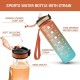 1L-32oz with Motivational Time Marker Straw Leakproof Drinking Sport Water Bottle Outdoor Travel Gym Fitness 1L-32oz with Motivational Time Marker Straw Leakproof Drinking Sport Water Bottle Outdoor Travel Gym Fitness