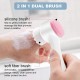 Manual 2-in-1 Skin Care face Facial Scrubber Silicone Dual Facial Cleansing Brush Manual 2-in-1 Skin Care face Facial Scrubber Silicone Dual Facial Cleansing Brush