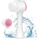 Manual 2-in-1 Skin Care face Facial Scrubber Silicone Dual Facial Cleansing Brush