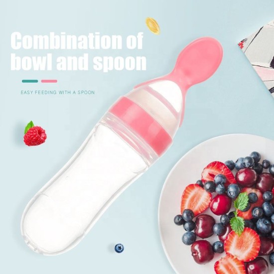 New Born silicone soft feeding spoon 