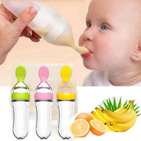 New Born silicone soft feeding spoon 