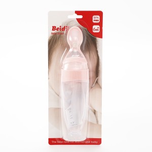 New Born silicone soft feeding spoon 