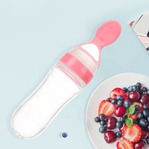 New Born silicone soft feeding spoon 