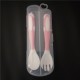 bendable spoon new born fork tableware twist fork - pink bendable spoon new born fork tableware twist fork - pink