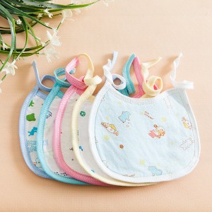 5 Pcs Set new born fogt cotton baby bib Multicolor 