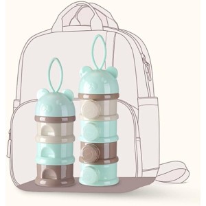 Portable new born milk powder multi-layer food supplement box