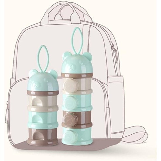 Portable new born milk powder multi-layer food supplement box