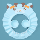 new born adjustable ear protection shampoo shower cap