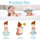 new born adjustable ear protection shampoo shower cap
