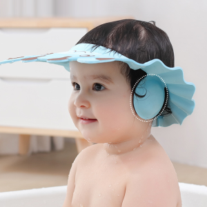 new born adjustable ear protection shampoo shower cap